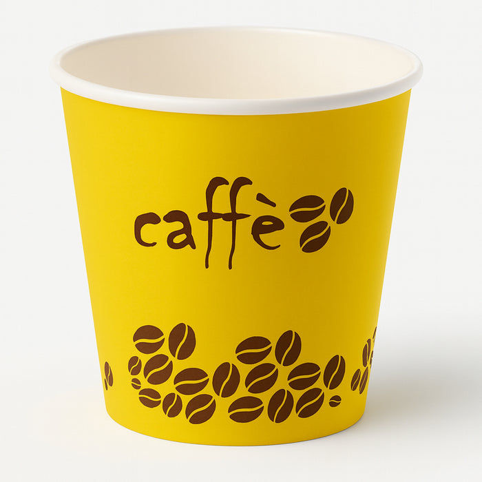 1000 Bicchierini da Caffè Monouso Decoro Rainbow Bicchieri 75ml Usa e Getta