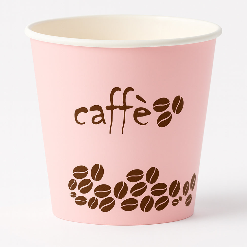 1000 Bicchierini da Caffè Monouso Decoro Rainbow Bicchieri 75ml Usa e Getta