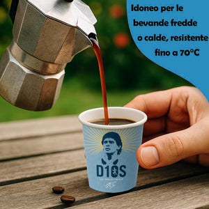 2000 Bicchierini da Caffè Monouso Decoro D10 S Bicchieri 75ml Usa e Getta