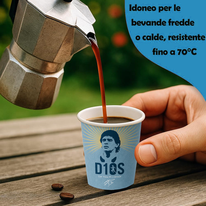 2000 Bicchierini da Caffè Monouso Decoro D10 S Bicchieri 75ml Usa e Getta