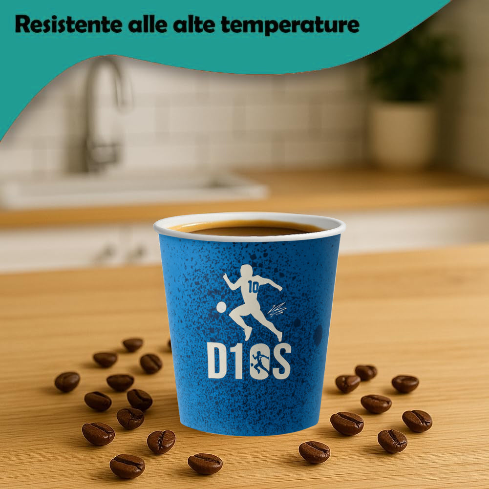 2000 Bicchierini da Caffè Monouso Decoro D10 S Bicchieri 75ml Usa e Getta