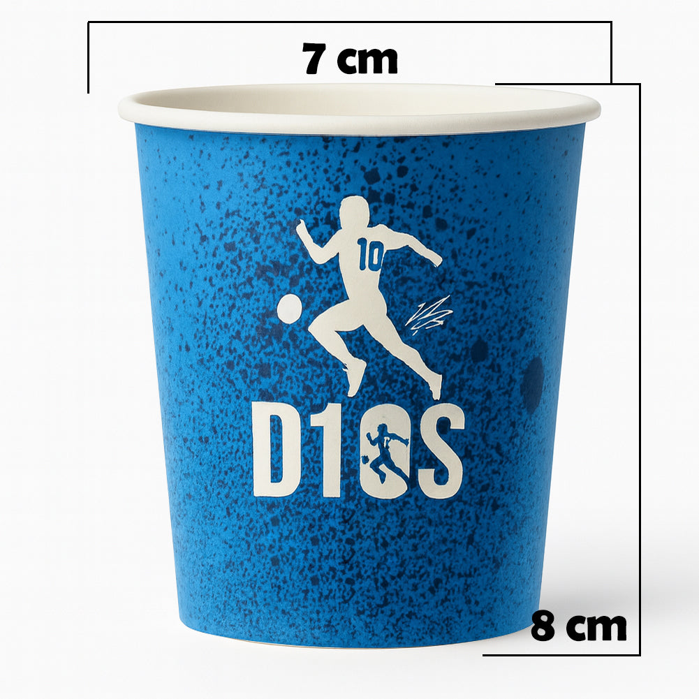 1000 Bicchieri Acqua o Bibita Monouso D10 S 200ml Tazzina Carta Usa e Getta