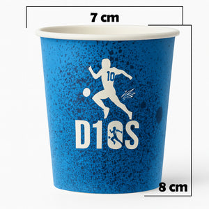 1000 Bicchieri Acqua o Bibita Monouso D10 S 200ml Tazzina Carta Usa e Getta