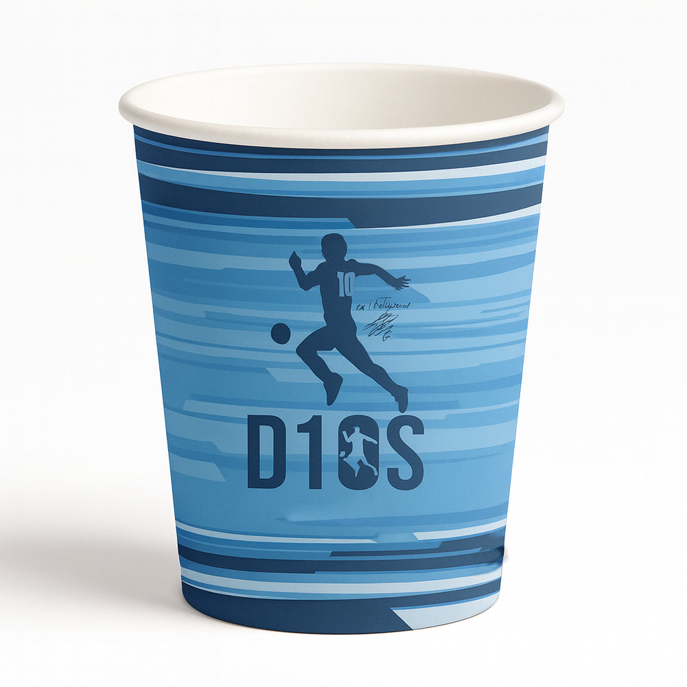 1000 Bicchieri Acqua o Bibita Monouso D10 S 200ml Tazzina Carta Usa e Getta