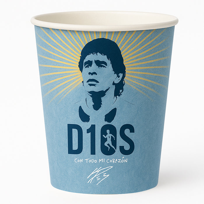 1000 Bicchieri Acqua o Bibita Monouso D10 S 200ml Tazzina Carta Usa e Getta