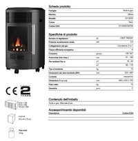 STUFA A GAS QLIMA GH8034 PER INTERNI