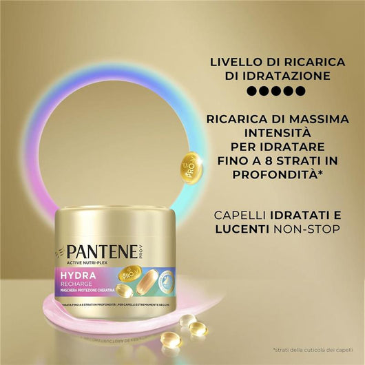 PANTENE PRO-V HYDRA RECHARGE MASCHERA PROTEZIONE CHERATINA PER CAPELLI ESTREMAMENTE SECCHI 300ML