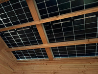 Casetta a Pannelli 120x120 abete THT con impianto fotovoltaico Wattoit 6kW