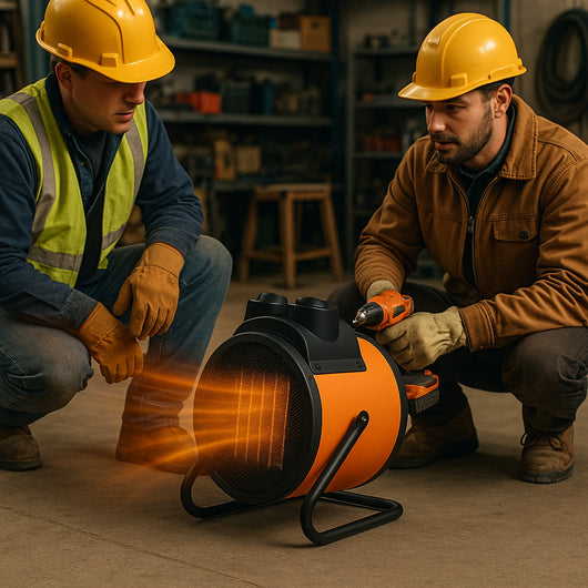 Stufa Elettrica Ceramica Industriale 3000W Termoventilatore Portatile Inclinabile