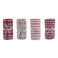 Tovaglia di Natale a Cuori Shabby Chic Rossa Blanc MariClo 140 x 180 cm