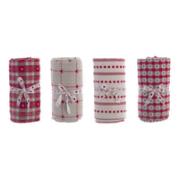 Tovaglia di Natale a Cuori Shabby Chic Rossa Blanc MariClo 140 x 270 cm