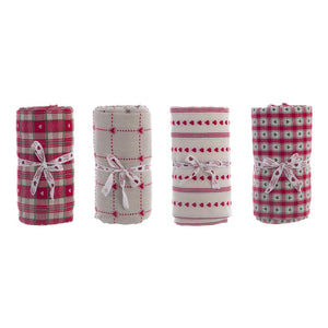 Tovaglia di Natale a Cuori Shabby Chic Rossa Blanc MariClo 140 x 270 cm