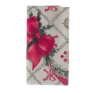 Tovaglioli di Stoffa Natalizi Shabby Chic Blanc Mariclo Set 6 pz