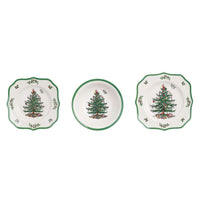 Batteria Piatti da Cucina Natalizi Abies Natalis Blanc Mariclò 18 Pz