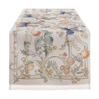 Runner Natalizio con Pizzo Intrecci di Sogno Blanc Mariclò