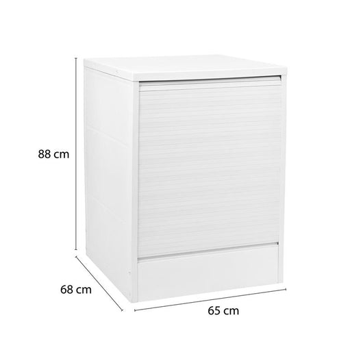 MOBILE COPRILAVATRICE SINGOLO CON APERTURA A SERRANDA DIMENSIONE 65X68X88H CM COLORE BIANCO