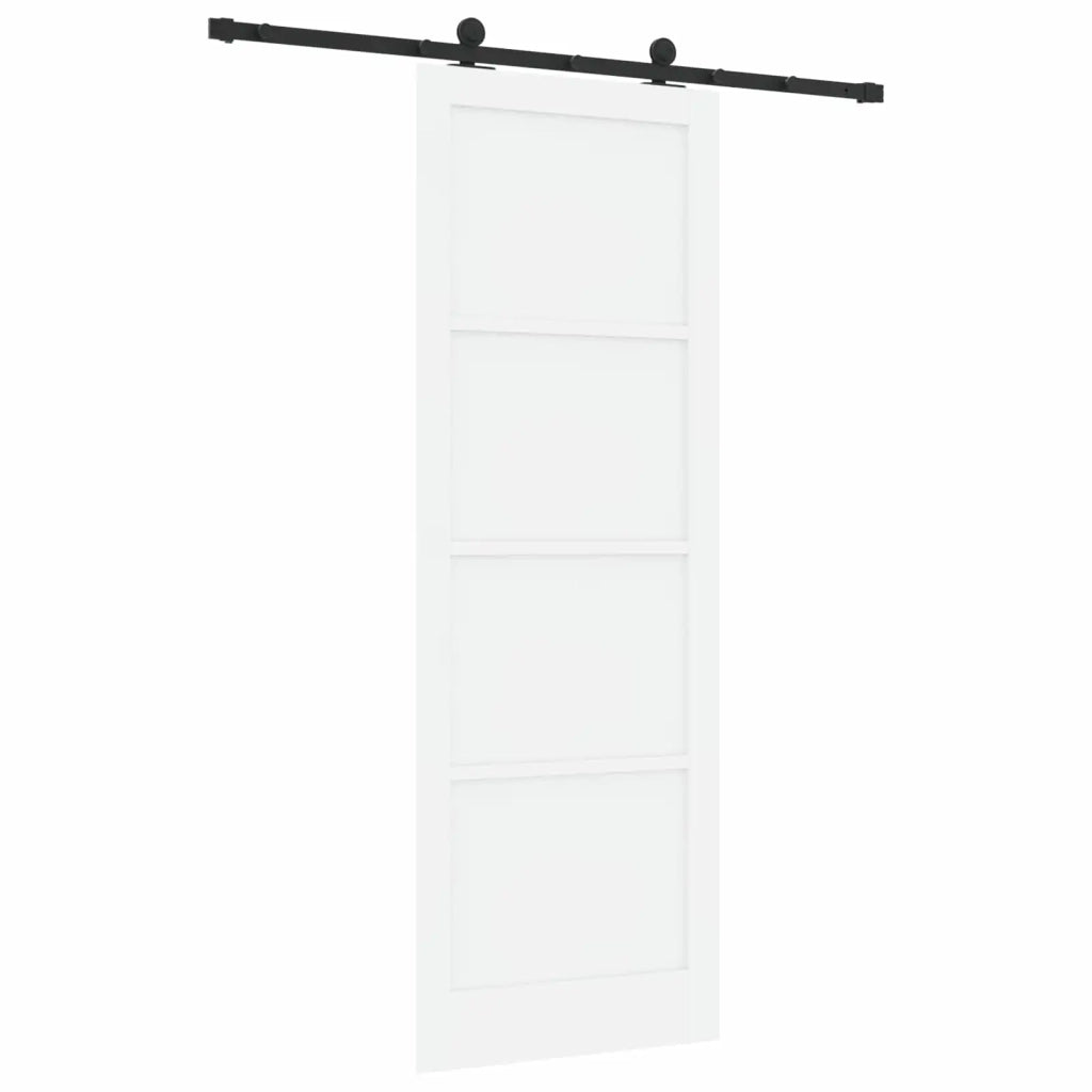 Porta scorrevole Bianco e Nero 83 x 232 cm