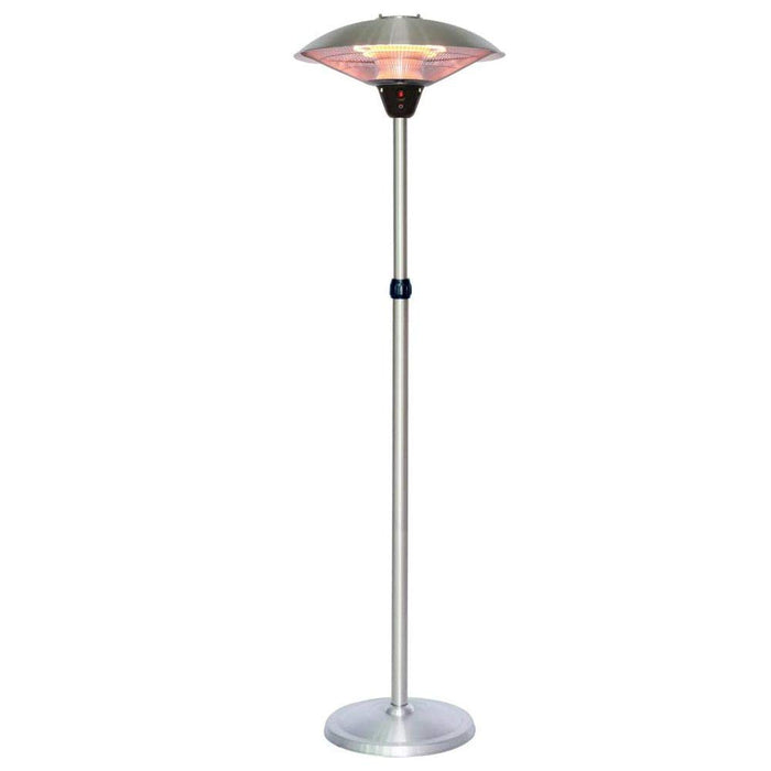 Stufa a Carbonio Patio Lampada Piantana Infrarossi Fungo Esterno 2 Potenze 2000W
