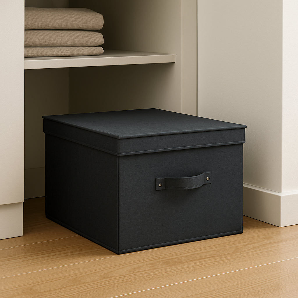 Scatole Cambio Stagione TNT Pieghevoli 60x50x30cm kit 2 pezzi Salvaspazio con Maniglie