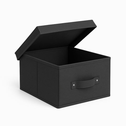 Scatole Cambio Stagione TNT Pieghevoli 48x36x19cm kit 4 pezzi Salvaspazio con Maniglie