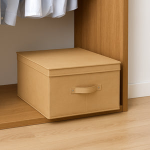 Scatole Cambio Stagione TNT Pieghevoli 48x36x19cm kit 4 pezzi Salvaspazio con Maniglie