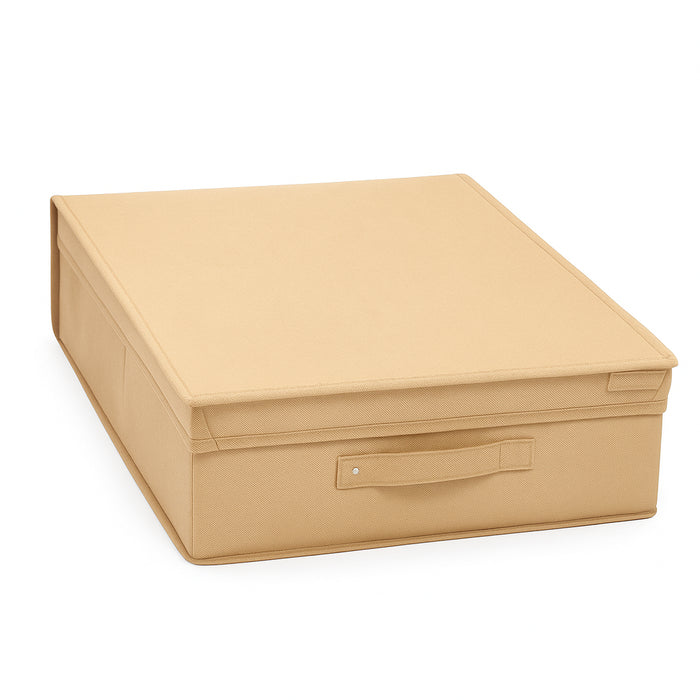 Scatole Cambio Stagione TNT Pieghevoli 50x40x15cm kit 3 pezzi Salvaspazio con Maniglie