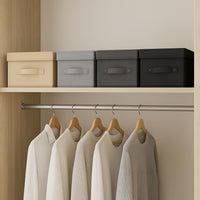 Scatole Cambio Stagione TNT Pieghevoli 50x40x15cm kit 3 pezzi Salvaspazio con Maniglie