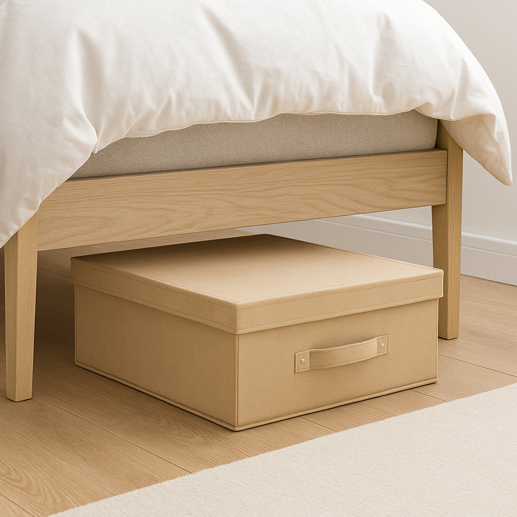 Scatole Cambio Stagione TNT Pieghevoli 50x40x15cm kit 3 pezzi Salvaspazio con Maniglie