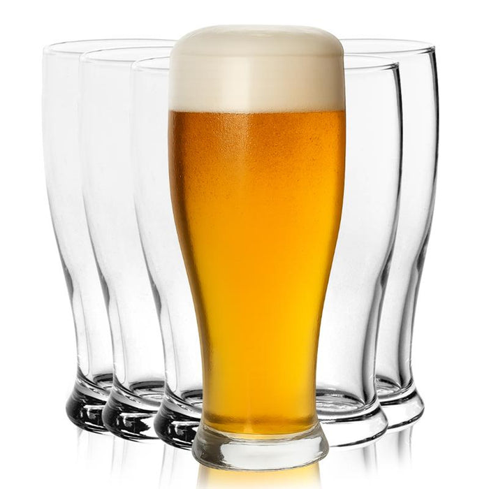 SET 6 BICCHIERI DA BIRRA E COCTAIL DIAMETRO 6,5 X 16,5 CM 330CC