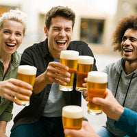 SET 6 BICCHIERI DA BIRRA E COCTAIL DIAMETRO 6,5 X 16,5 CM 330CC