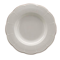 Set Piatti Fondi in Ceramica Elegante Alcina – Blanc Mariclo 6 Pz
