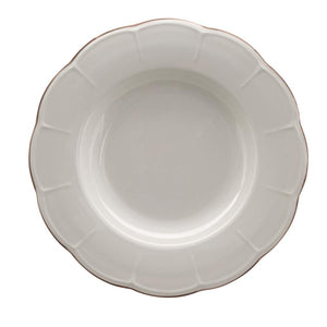 Set Piatti Fondi in Ceramica Elegante Alcina – Blanc Mariclo 6 Pz