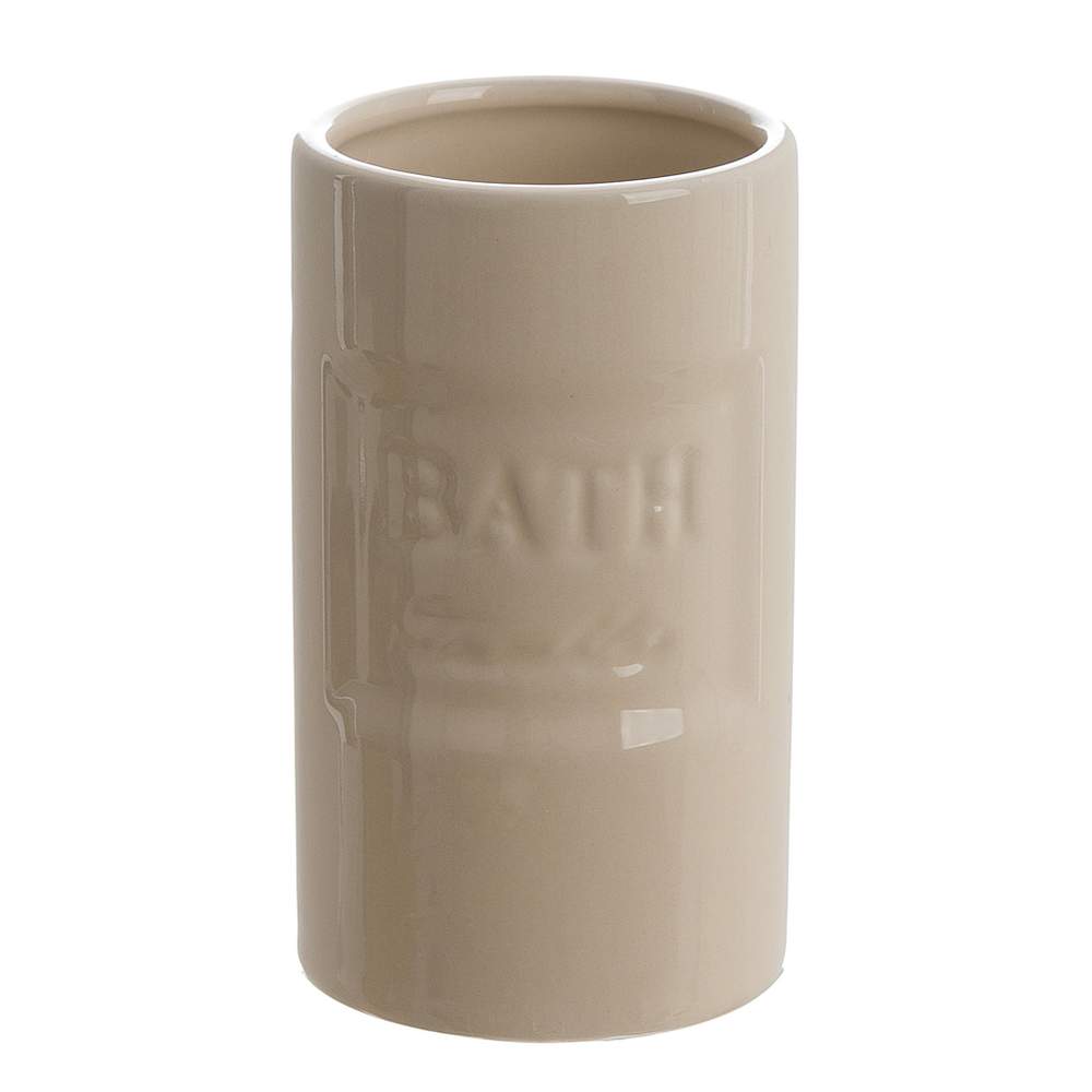 Porta Spazzolini in Ceramica Avorio Shabby Chic Gaby Blanc Mariclò