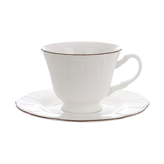 Set Tazze da Caffè in Ceramica Alcina – Blanc MariClo 6 Pz