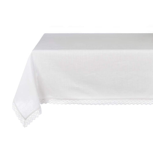 Tovaglia Bianca con Pizzo Collezione Dentelle Blanc Mariclò