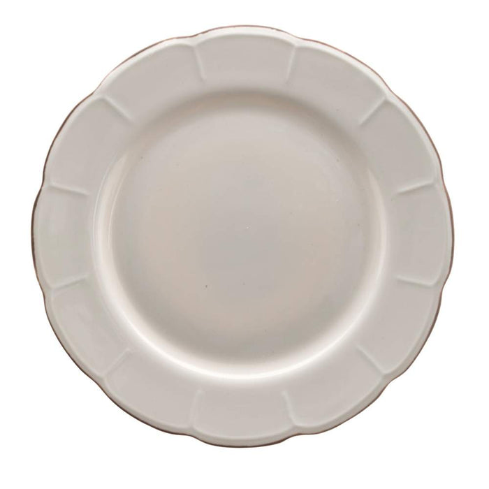Set Piatti da Frutta in Ceramica Elegante Alcina Blanc MariClo 6 Pz
