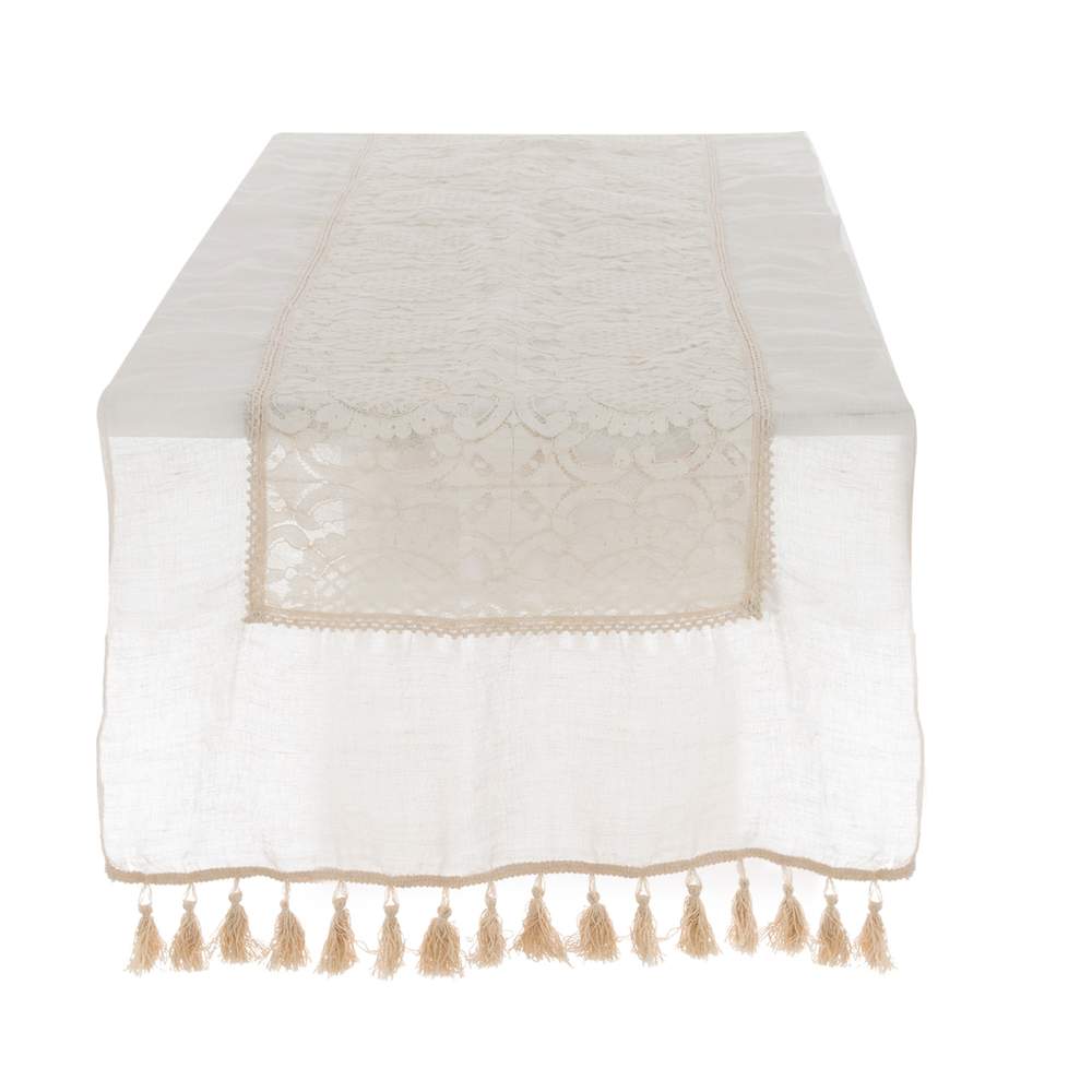 Runner Elegante Shabby Chic – Collezione Dentelle Blanc Mariclo'