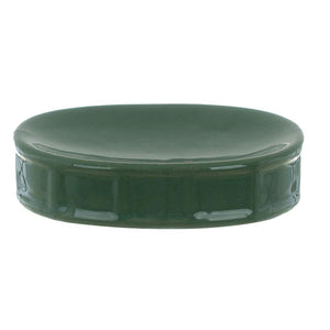 Porta Saponetta in Ceramica Verde Shabby Chic Gaby Blanc Mariclò