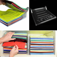 ORGANIZER PIEGA T-SHIRT SALVASPAZIO PIEGHEVOLE ARMADIO VALIGIA CASSETTO