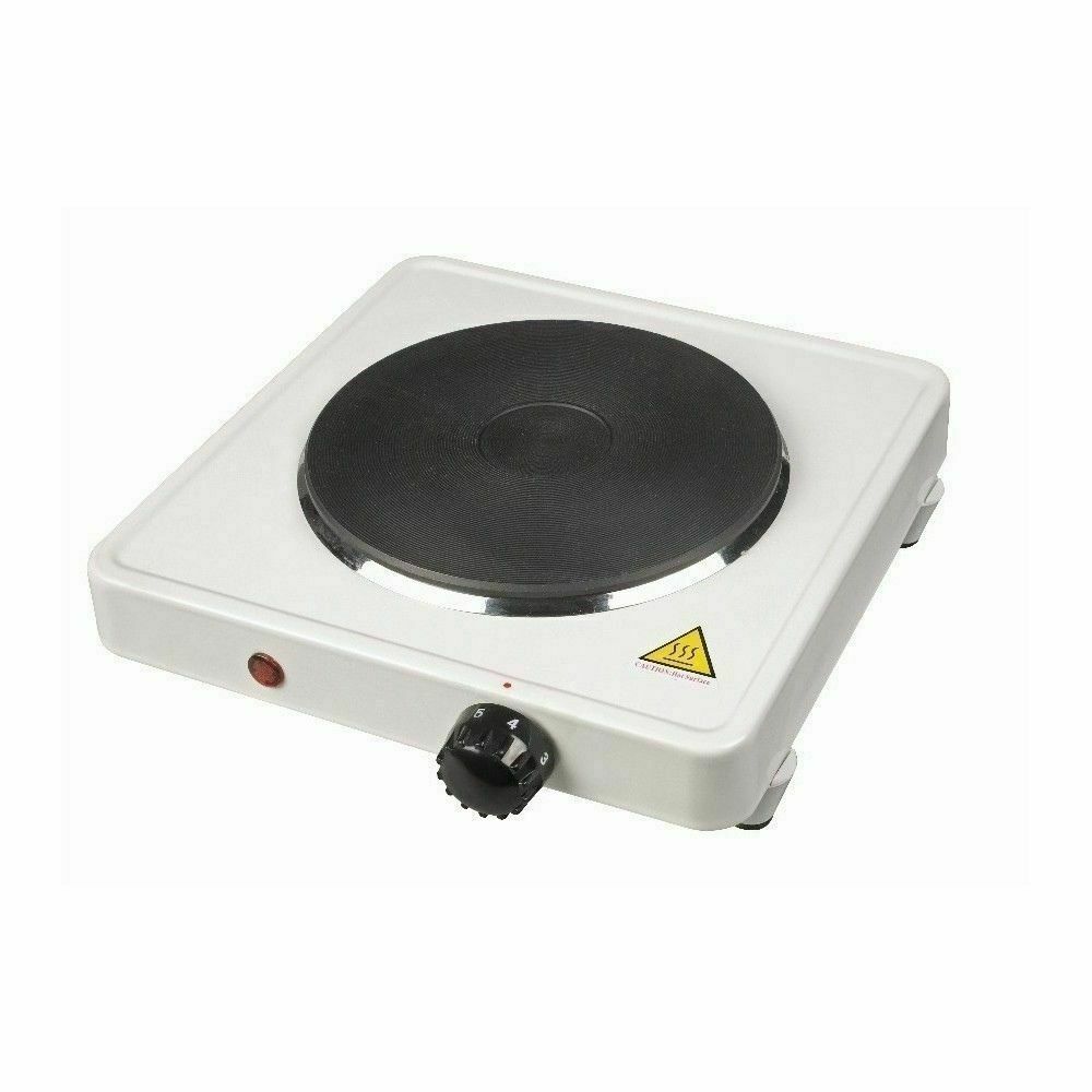 Fornello elettrico 1500W piastra in ghisa regolabile viaggio campeggio 185 mm