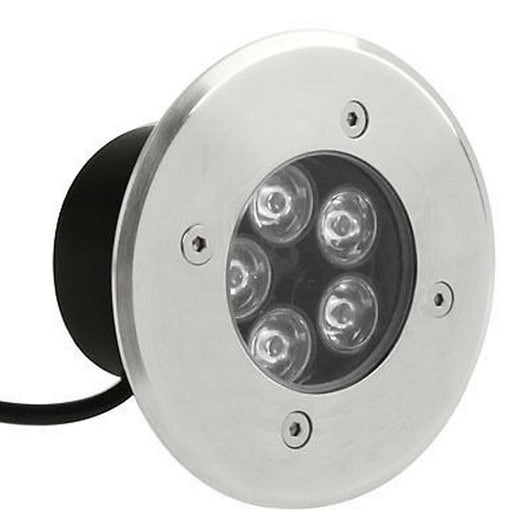FARETTO 5W 5 LED INCASSO ESTERNO CALPESTABILE 6500K IP67 SEGNAPASSO BIANCA