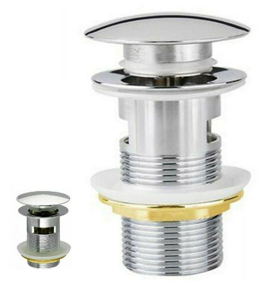 PILETTA LAVABO MISCELATORE BIDE UNIVERSALE TAPPO VASCA CLICK CLACK DIAM 60