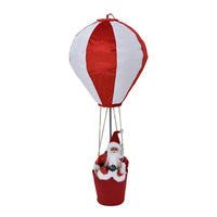 MAURY'S MONGOLFIERA CON BABBO NATALE ROSSO E BIANCO DIMENSIONI 40X40X92H CM