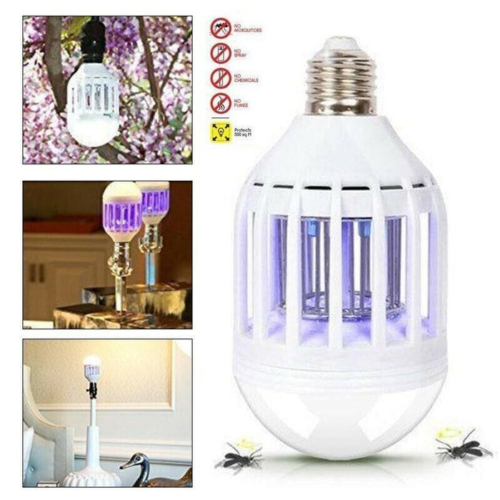 LAMPADA ZANZARIERA LED ZAPP LIGHT ELIMINA INSETTI MOSCHE ZANZARE MOSQUITO E27