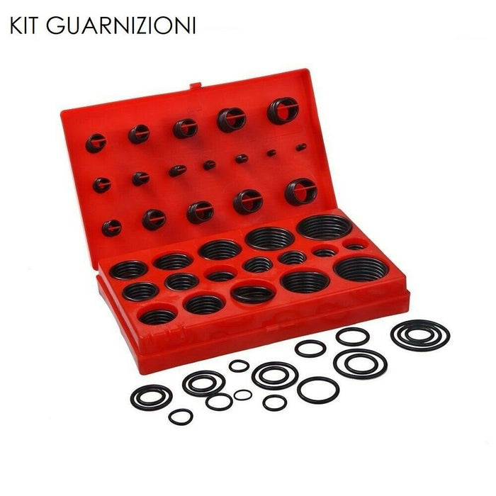 KIT GUARNIZIONI O RING 32 MISURE DIVERSE ANELLI E GOMMINI 419 PZ PEZZI ORING