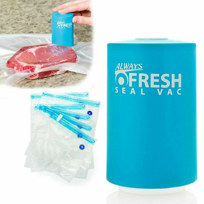 MINI MACCHINA SIGILLA SACCHETTI SOTTOVUOTO CON BUSTE CONSERVA ALIMENTI PORTATILE