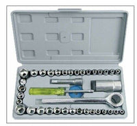 KIT CHIAVI A BUSSOLA SET 40 PEZZI IN POLLICI GIRAVITE CRICCHETTO VALIGETTA