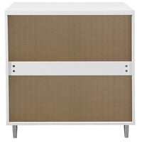 Mobile Base per Cucina Componibile in Legno Boiserie Bianco 2 Ante 2 Scomparti