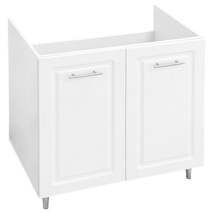 Mobile Sottolavello Cucina Componibile Mobiletto Legno Boiserie Bianco 2 Ante