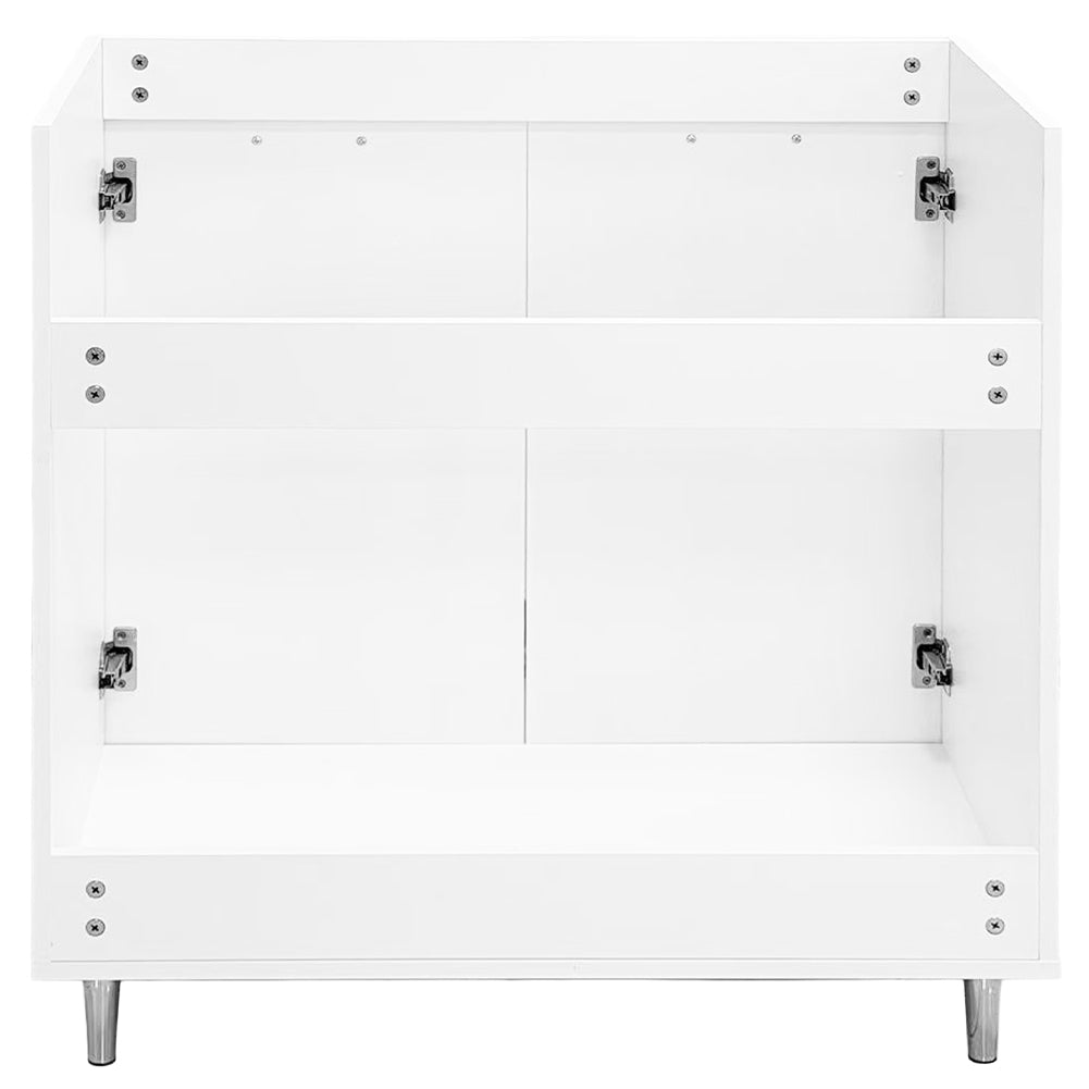 Mobile Sottolavello Cucina Componibile Mobiletto Legno Boiserie Bianco 2 Ante